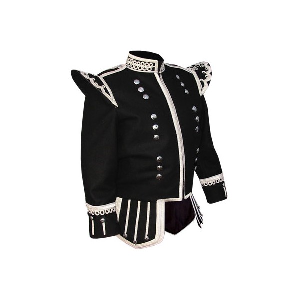Source Red Doublet Pipers Marching Band Jacket With Green Cuffs