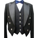 Scottish Black Prince Charlie Kilt Jacket and Waistcoat