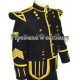 Scottish Military Pipe Band Black Doublet