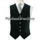 Black Argyle 5 Button Waistcoat