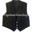 Black Argyle 5 Button Waistcoat