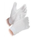 White Leather Drummer Gountlet Gloves