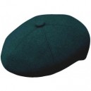 Green Colored Cotton Flat Cap