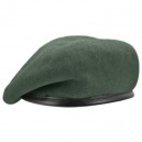 Military Black Wool Beret Cap